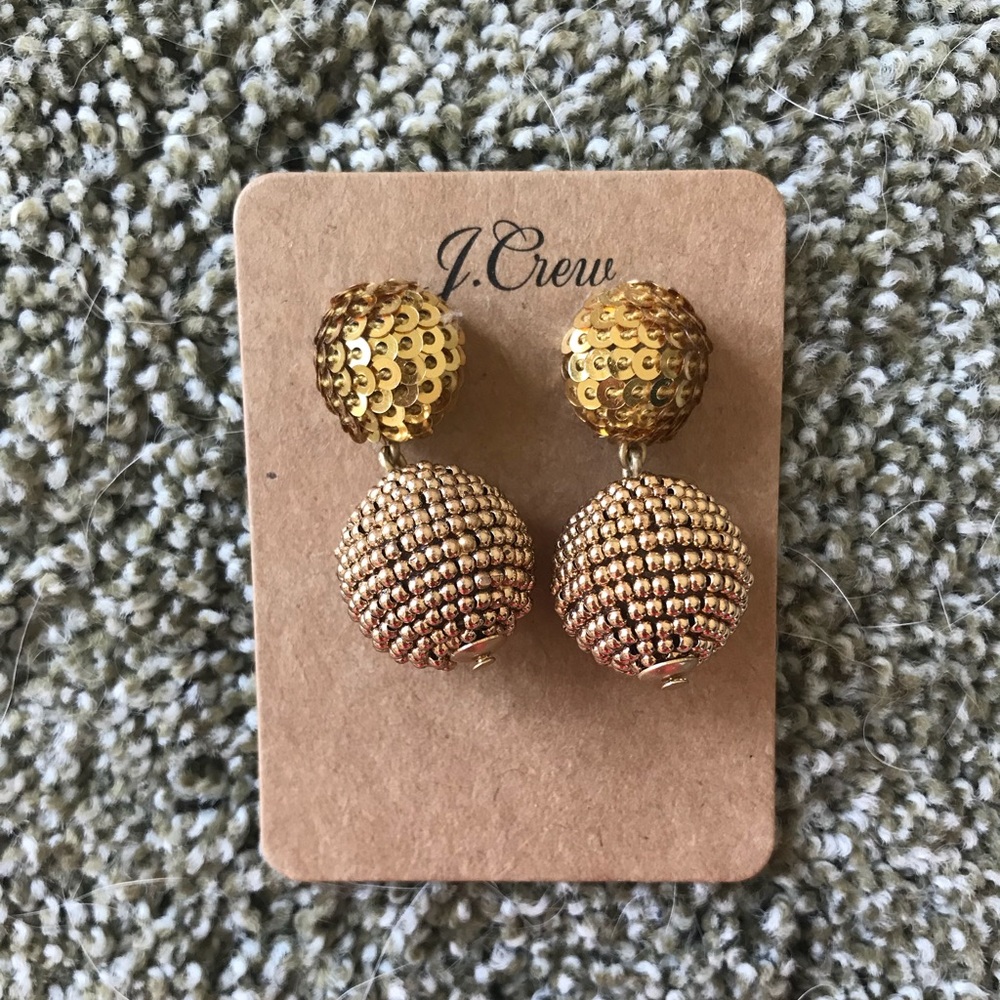 J. Crew beaded-ball drop earrings